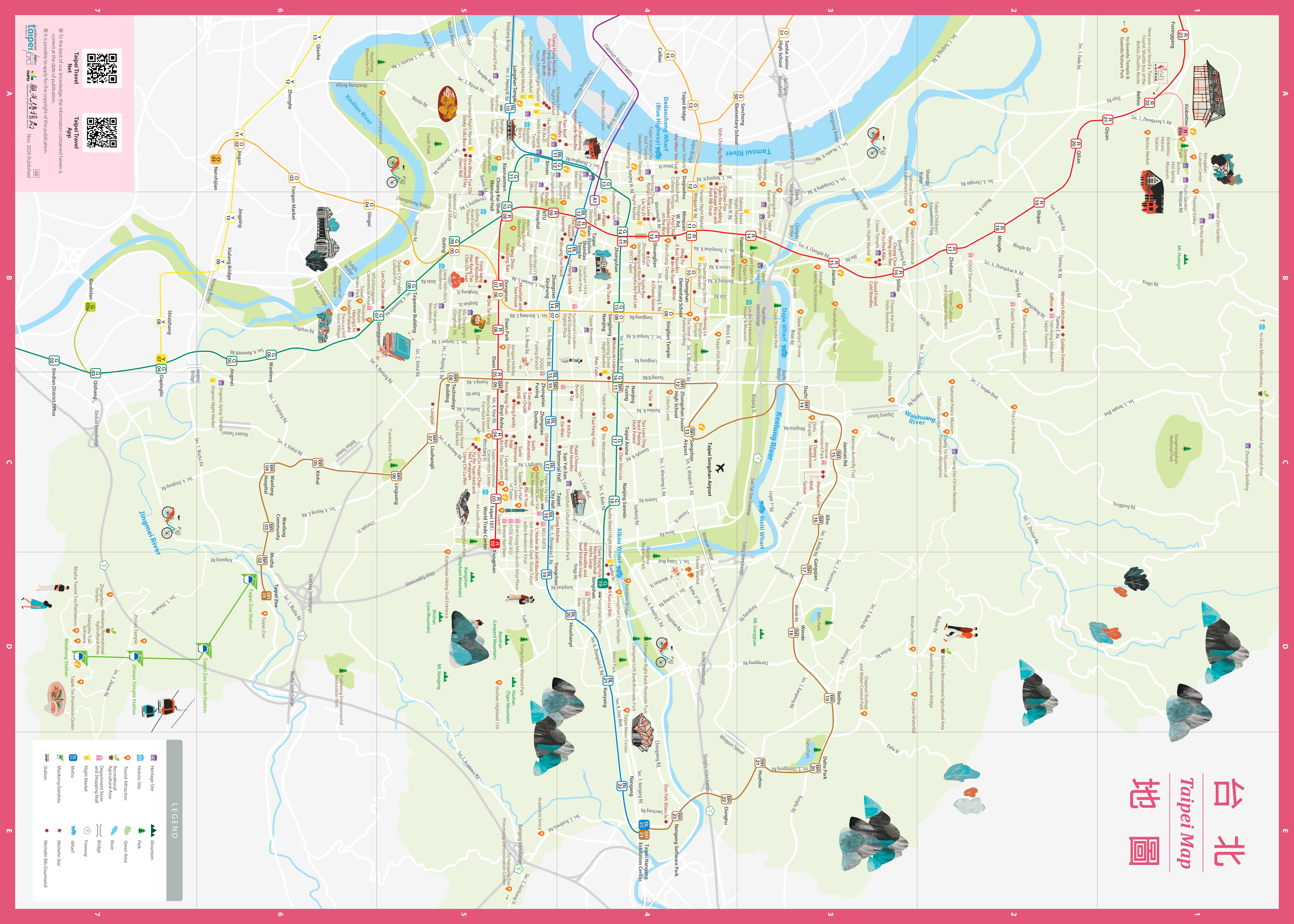 Taipei City Map Taipei Travel