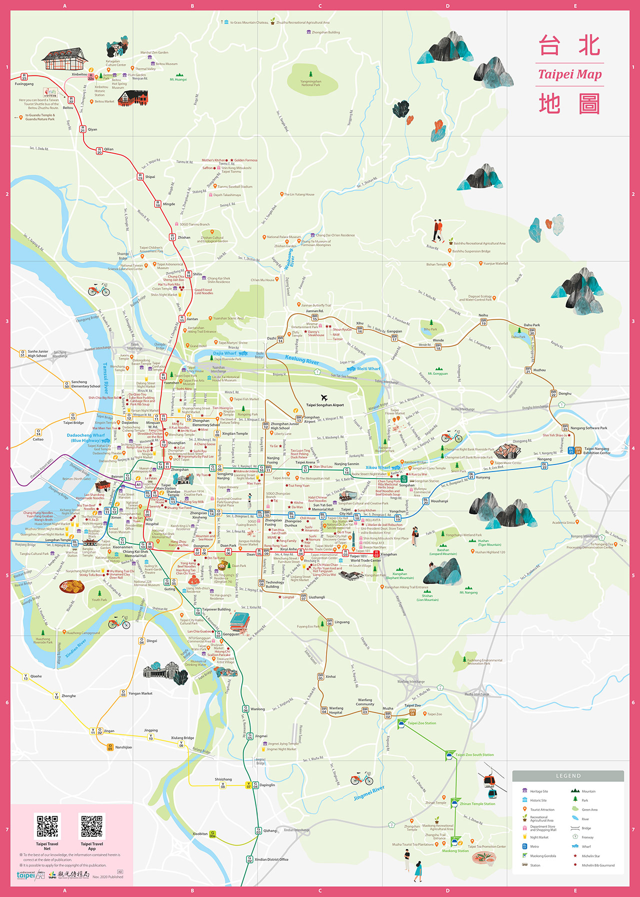 taipei city tour map