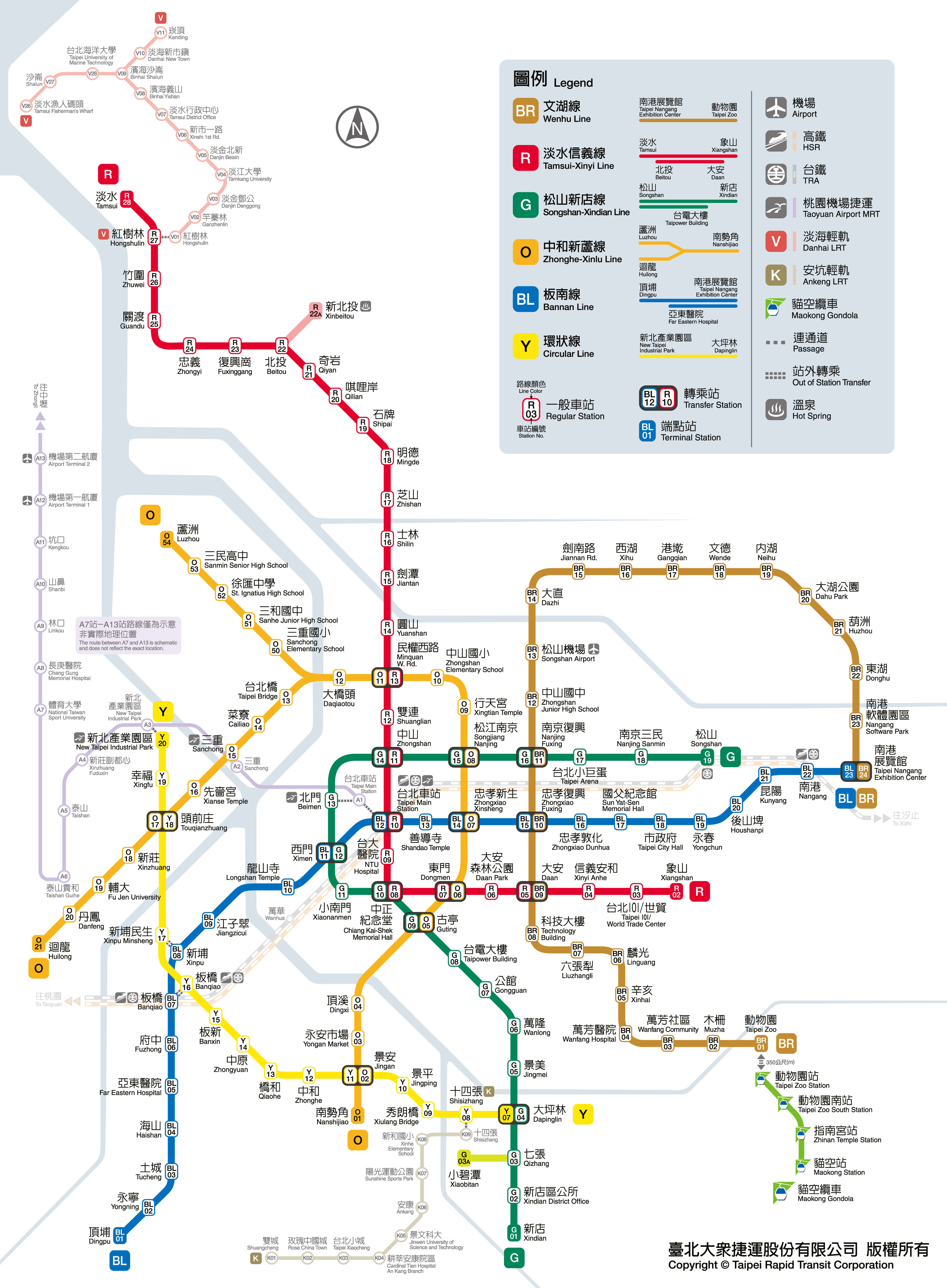 Bảng thống kê Bản đồ ga chế Uyn Đài Loan theo từng khu vực chi tiết
