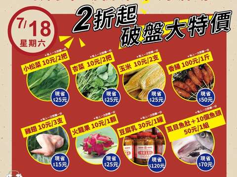 大廚的食材寶藏庫 臺北環南巿場慶開幕促銷活動起跑