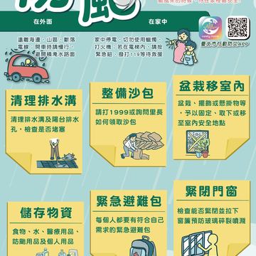 颱風海葵可能影響臺灣 請民眾預做防颱準備 
