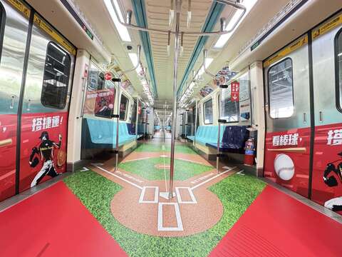 臺北捷運熱情響應「看棒球搭捷運」 邀請民眾搭乘彩繪列車　揮出漂亮全壘打