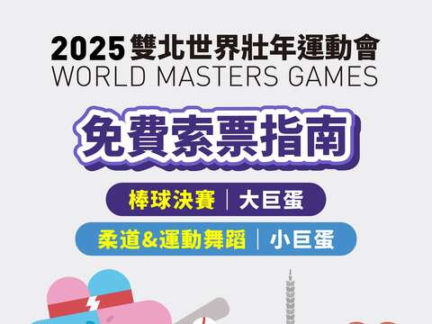 2025双北世壮运登场倒数 大、小巨蛋赛事5/5中午开始索票！