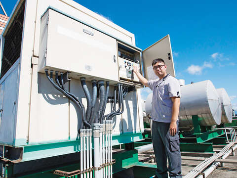 採用中央空調監控系統，可依據各場所的使用狀況設定空調，避免能源浪費。（攝影／賴智揚）