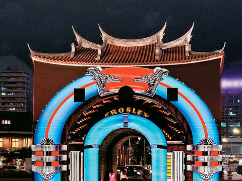 「搖擺北門」以光雕投影出台北老城門的故事。（示意圖）