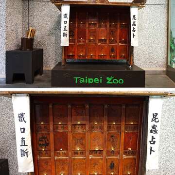 臺北市立動物園有一座14年歷史的昆蟲占卜，許多求過籤的民眾都驚呼「超準的」