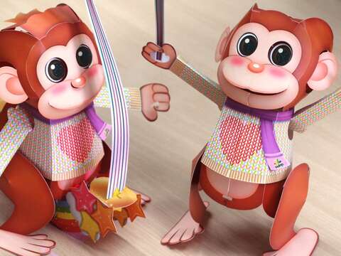 猴年小提燈「樂樂」有兩種造型，可愛又深具創意