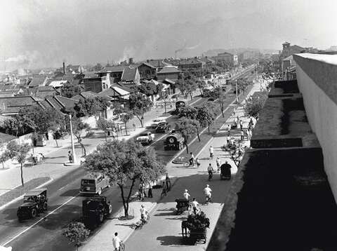 1950年代敦化北路街景（照片來源：文化部國家文化資料庫）