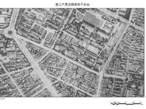 1950年代中期時任臺北市長的高玉樹拍板決策拆除違建將羅斯福拓寬至40公尺 (照片來源臺北市政府都市發展局歷史圖資展示系統) 。