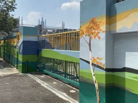 臺北市撫遠、松山變電所圍牆彩繪美化