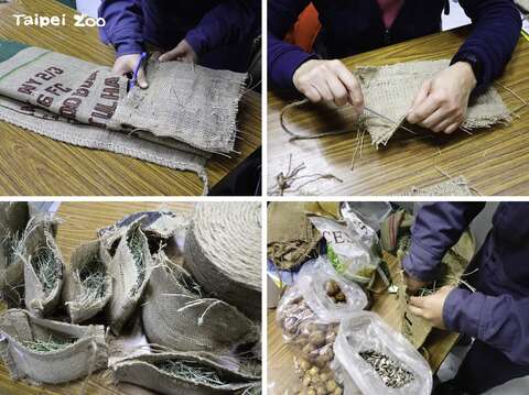 早在過年前保育員和志工們就開始製作「新春小福袋」