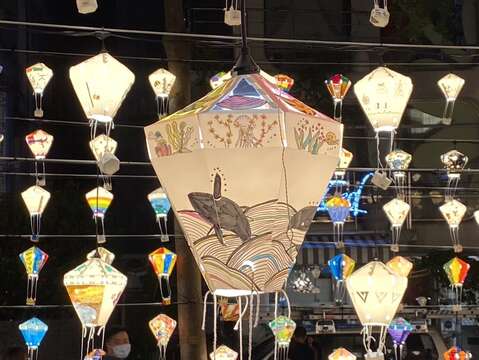 彩繪熱氣球(圖片來源：臺北大眾捷運股份有限公司)