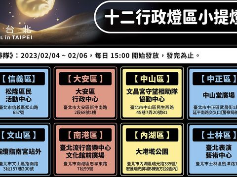 Linterna de conejo limitada del Festival de los Faroles de Taiwán 2023 abierta para su recolección del 2/4 al 2/6