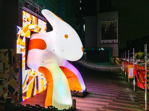 光展區-未來 · 穿梭 · 兔子洞(圖片來源：臺北市政府觀光傳播局)