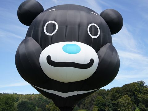 臺北熊讚熱氣球首次參加英國布里斯托國際熱氣球節。(圖片來源：臺北市政府觀光傳播局)