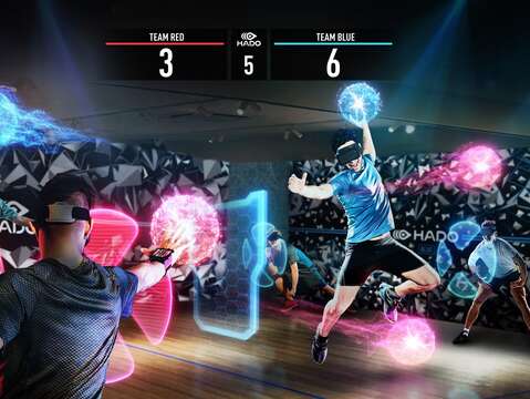 大型街頭AR鬥球競技遊戲，將在八德商圈街頭帶來科技潮流體驗(圖片來源：臺北市商業處)
