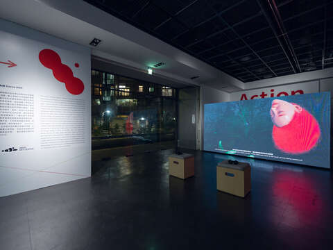 DAFT x ARKO錄像放映計畫展覽現場-韓國策展人Haena NOH策畫「Action」(圖片來源：臺北市政府文化局)