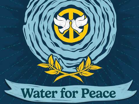 2024世界水日WWD主題為利用水促進和平，如漣漪效應般將愛護水環境共享潔淨水資源予他人，也減緩人與野生動物的衝突與危機。(影像來源：聯合國世界水日網站)