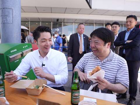 台北市の蒋万安市長が東京スカイツリー「台湾祭り」に参加し、広く来場を呼び掛け