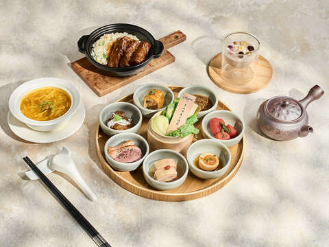 中式晚宴-紅燒牛腩菜飯(圖片來源：臺北市雙層餐車)