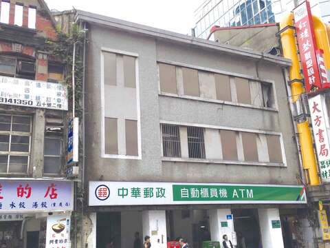 新高旅館現在變成了中華郵政重南郵局。（魚夫攝）