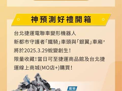 我是大預言家，預測抽好禮(圖片來源：臺北大眾捷運股份有限公司)