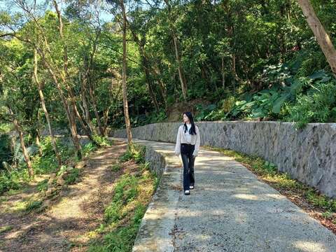 貓空水土保持園區步道，提供喜愛健行的朋友更多選擇(圖片來源：臺北市政府工務局大地工程處)