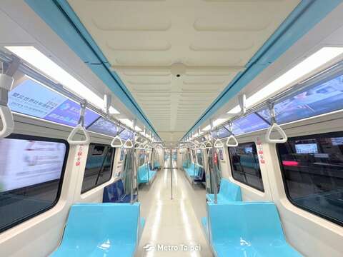 淡水信義線世壯運AI數位列車(圖片來源：臺北大眾捷運股份有限公司)