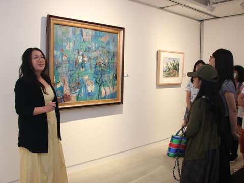 順益台灣美術館典藏展導覽活動(圖片來源：臺北市政府文化局)