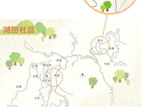 北投湖田社區地圖(圖片來源:臺北市政府工務局大地工程處)