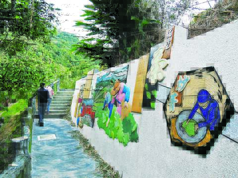 陶燒故事牆(圖片來源：臺北市政府工務局大地工程處)