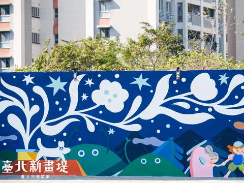 石牌橋旁新風貌(圖片來源：臺北市政府工務局水利工程處)