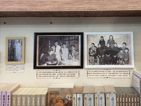 現場有珍貴的蔣渭水先生家族照片(圖片來源：臺北市政府文化局)
