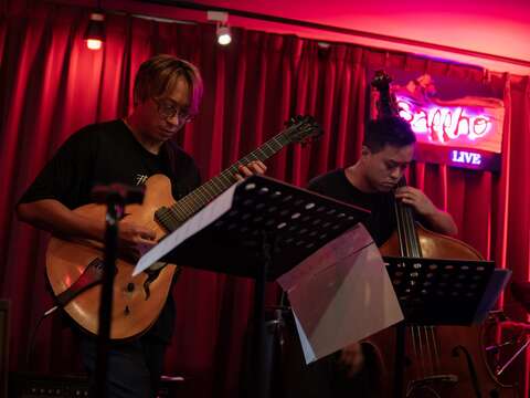 8月9日 Sappho Live Jazz 《Julien Moreen Quartet》演出現場(圖片來源：臺北市政府文化局)