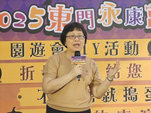 臺北市商業處江美玲副處長為活動獻上祝福（圖片來源：臺北市商業處）