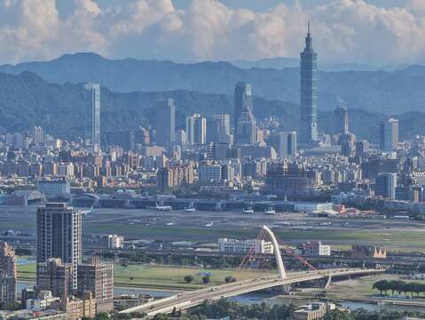 圓山風景區老地方觀景平台景色（圖片來源：臺北市政府工務局大地工程處）