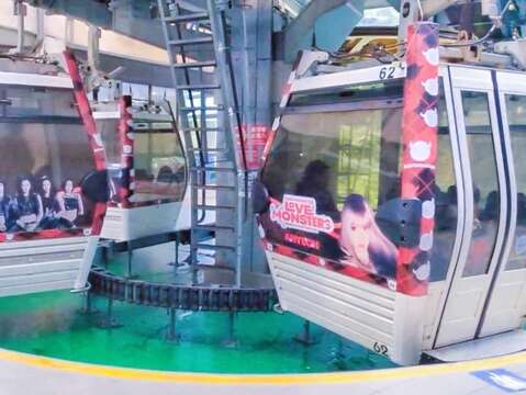 BABYMONSTER 限定貓空纜車（圖片來源：臺北大眾捷運股份有限公司）