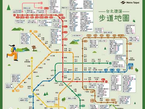 步道地圖（圖片來源：臺北大眾捷運股份有限公司）