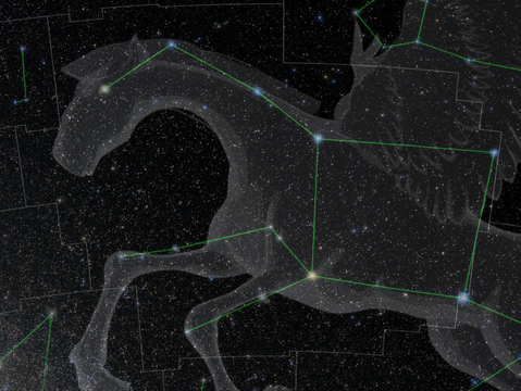 飛馬座星空示意圖/底圖來源：NOIRLab（圖片來源：臺北市立天文科學教育館）