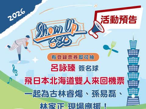 登錄門票抽超狂大獎（圖片來源：臺北市商業處）