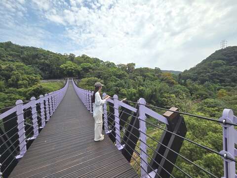 白石湖吊橋（圖片來源：臺北市政府工務局大地工程處）