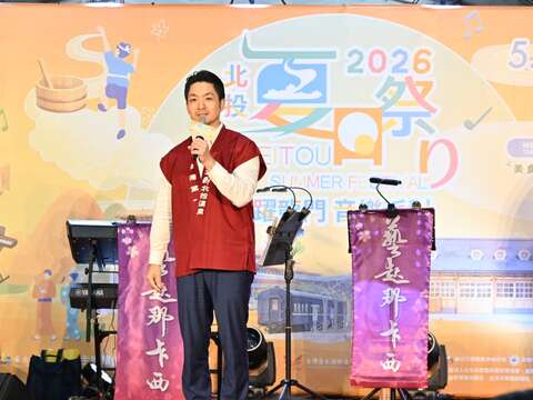 臺北市政府蔣萬安市長致詞（圖片來源：臺北市商業處）