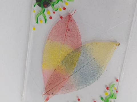 「葉脈冰箱貼」將葉脈化作富有自然質感的藝術小物,點綴生活日常。（圖片來源：臺北市政府工務局公園路燈工程管理處）