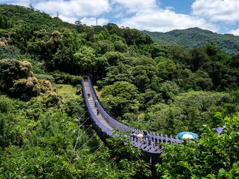 白石湖吊橋(圖片來源:臺北市政府工務局大地工程處)