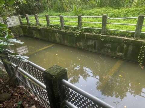 貴子坑露營場列管沉沙池颱風後巡勘(圖片來源:臺北市政府工務局公園路燈工程管理處)