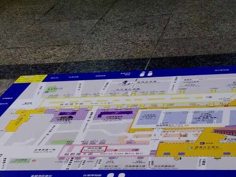 Map Flooring Installed at Taipei Main Station to Help Navigation