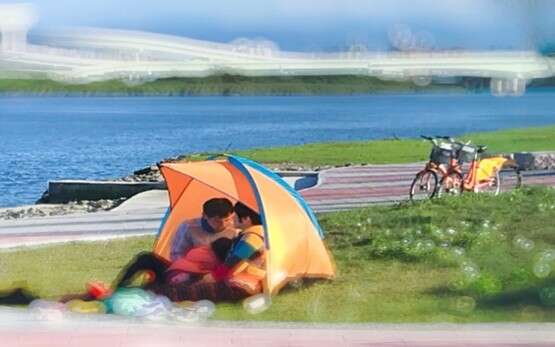 社子島迎星碼頭-帳篷(圖片來源:滑水協會)
