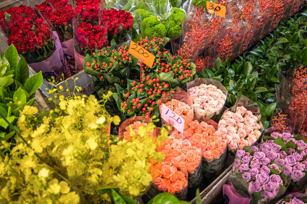 Mercado de flores de Taipei