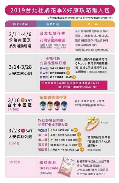 台北杜鹃花季本次好康多，3月14日起周周大放送，超级攻略等大家踊跃参加