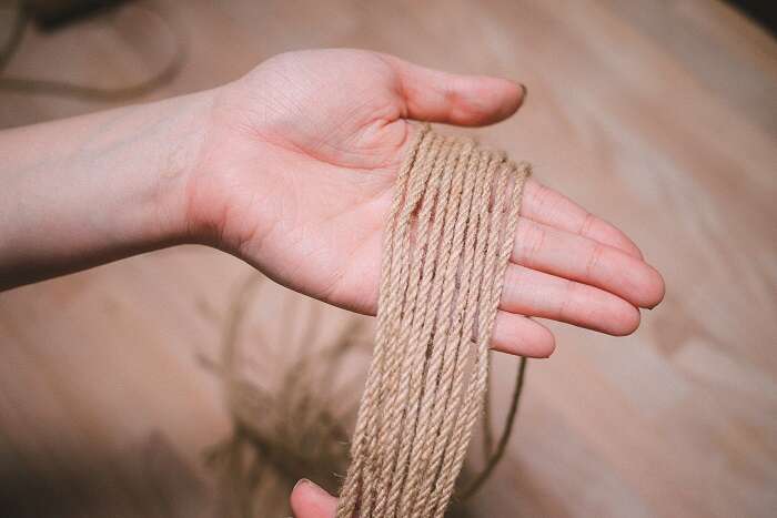 清涼提著走    DIY麻繩杯袋